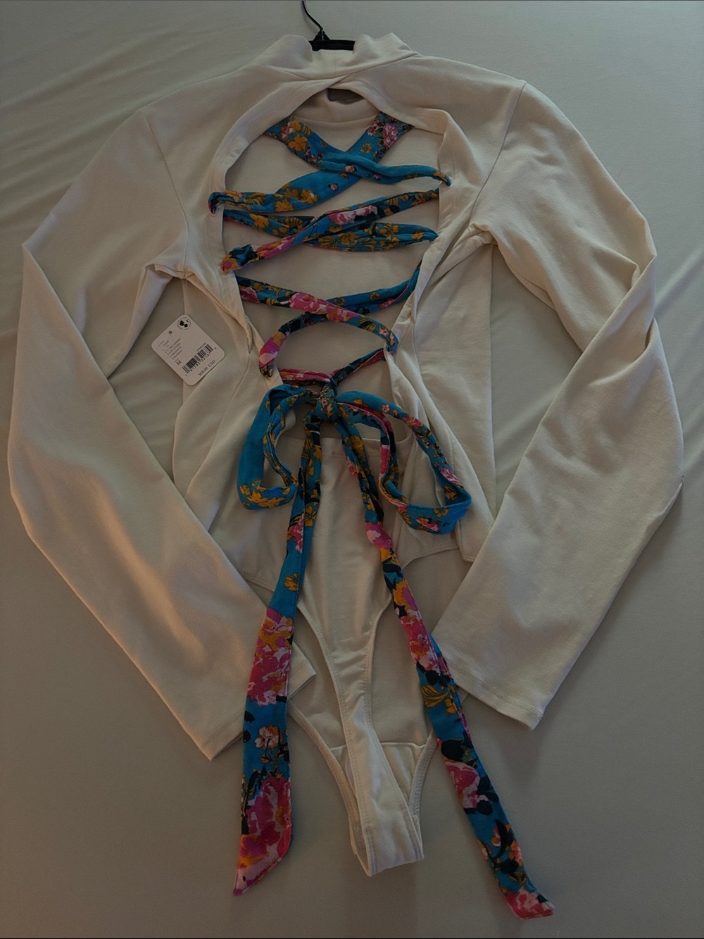 Free People Ivory Bodysuit NWT